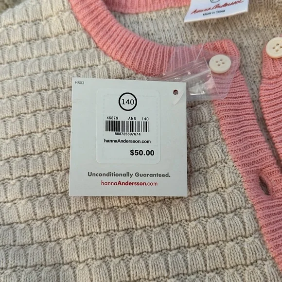 NWT Hanna Anderson Girls Sweater - Picture 4 of 4